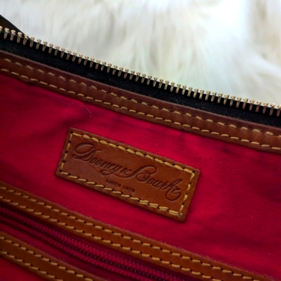 Dooney & Bourke 1975 Collins Black and Brown Women's Designer Bag Purse Luxury - Picture 9 of 13